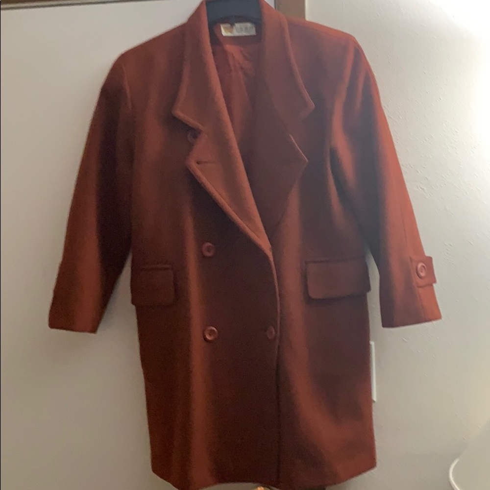 Red winter coat
